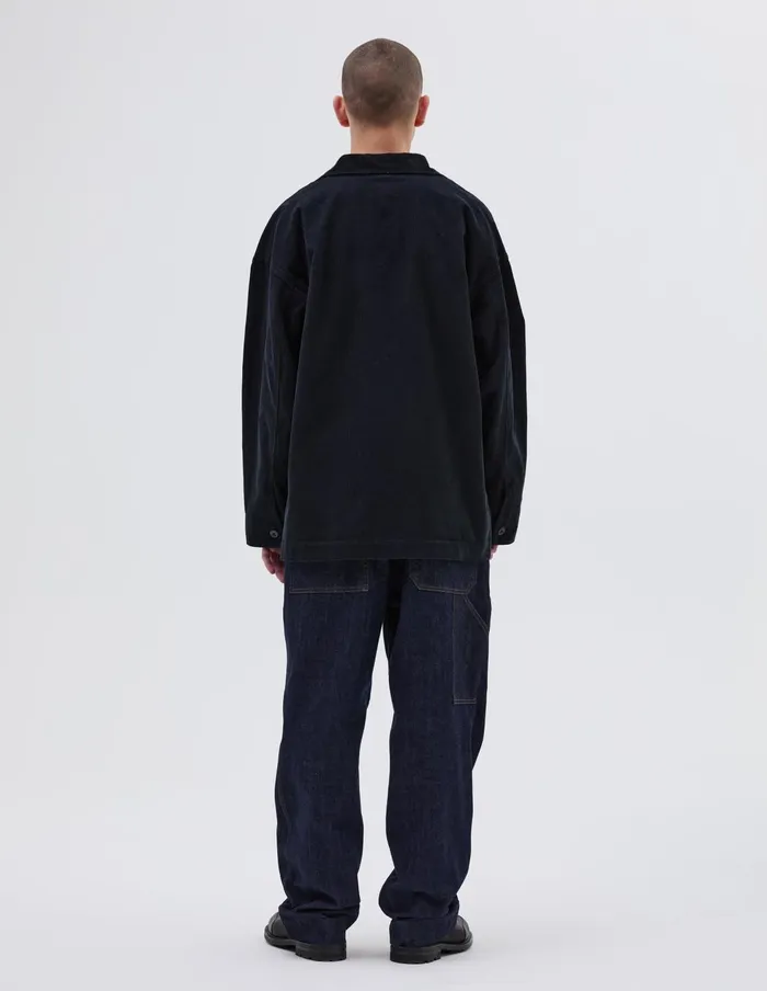 Men Mhl Long Overshirt Black Margaret Howell Shirts