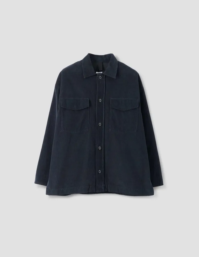 Men Mhl Long Overshirt Black Margaret Howell Shirts