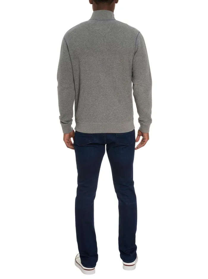 Men MOSER LONG SLEEVE KNIT TOP Blue Robert Graham Sweaters and Knits