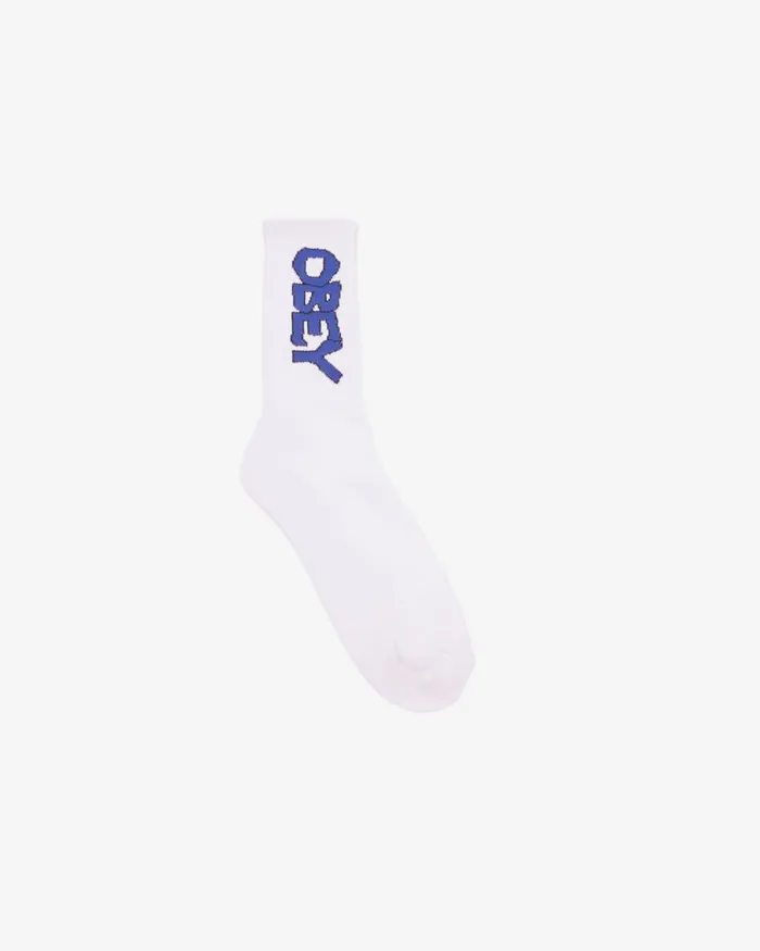 Men OFFLINE SOCKS White OBEY Clothing ACCESSORIES