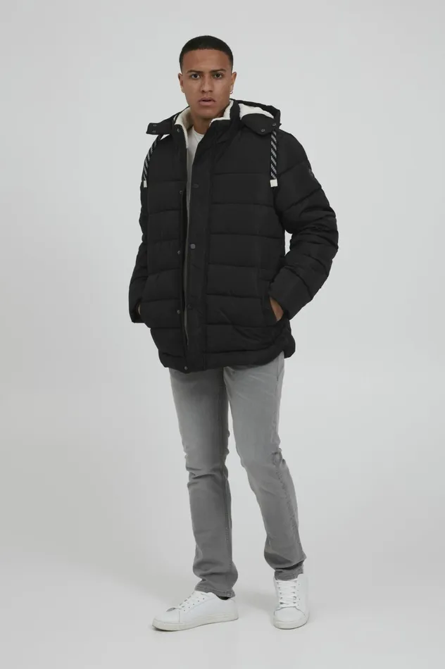 Men Outerwear Blend Outerwear Black