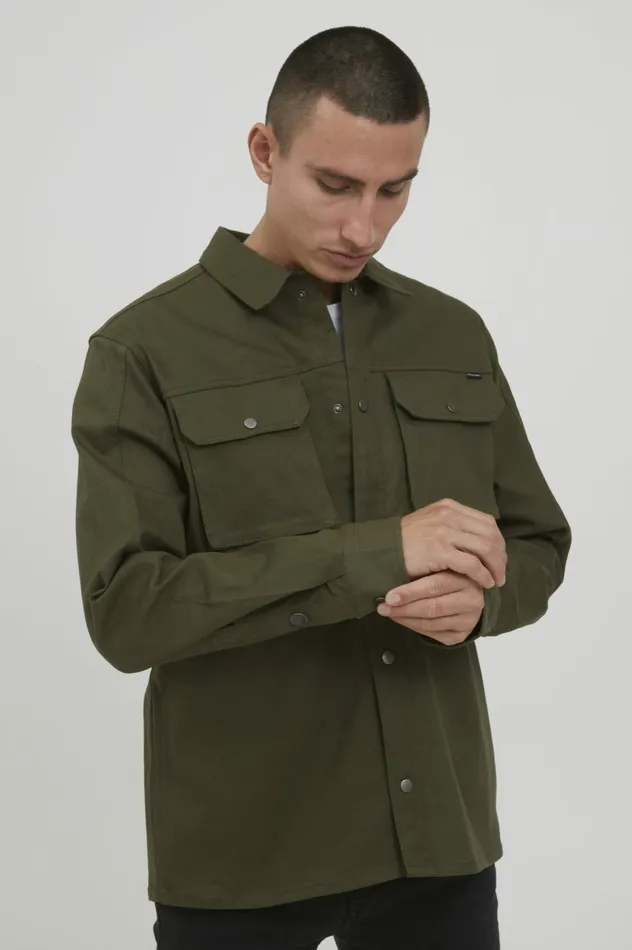 Men Outerwear Blend Outerwear Olive Night