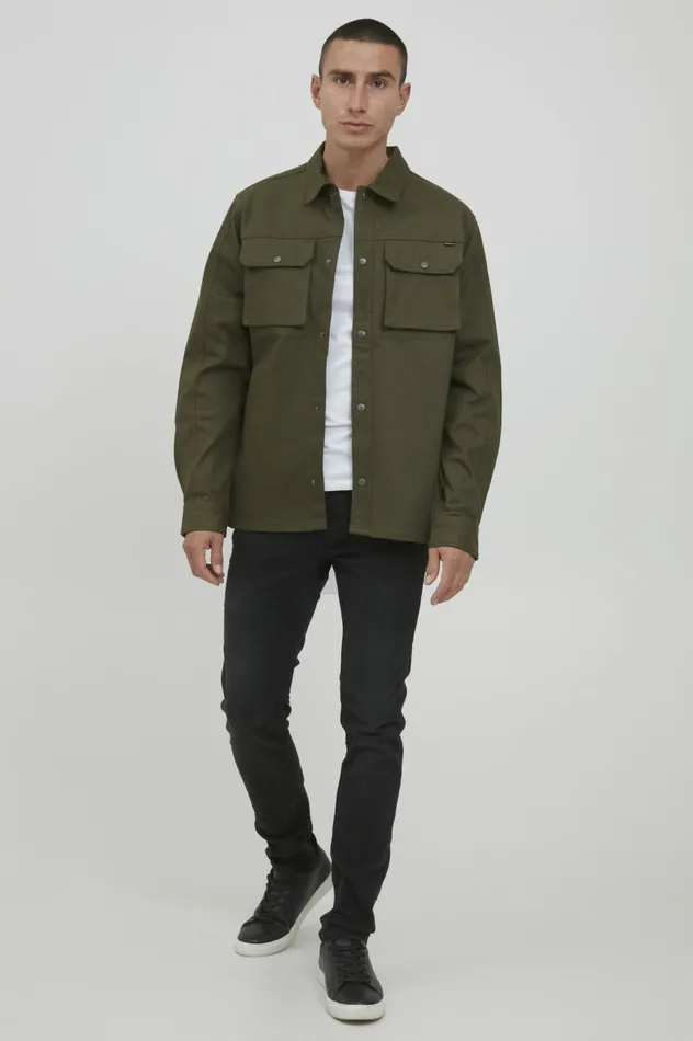 Men Outerwear Blend Outerwear Olive Night