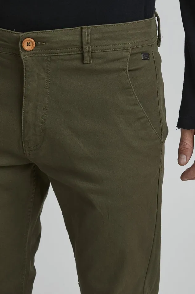 Men Pants Blend Casual Pants Olive Night Green