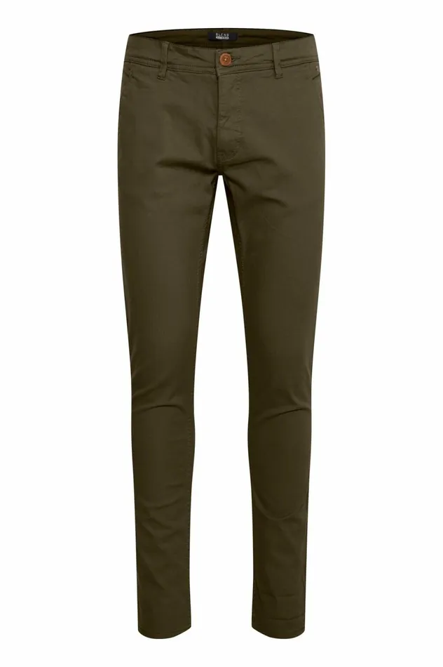 Men Pants Blend Casual Pants Olive Night Green