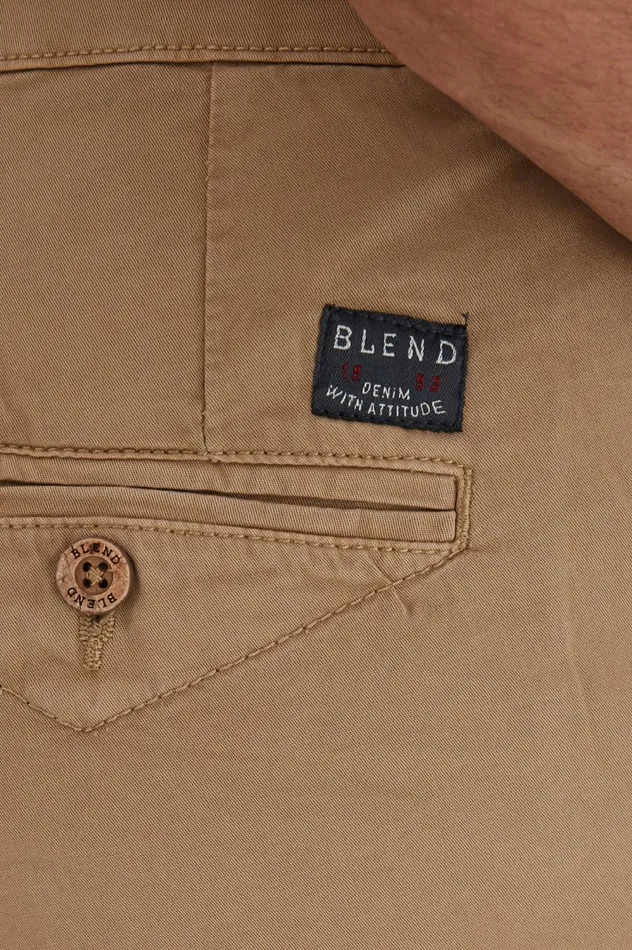 Men Pants Blend Casual Pants Sand Brown