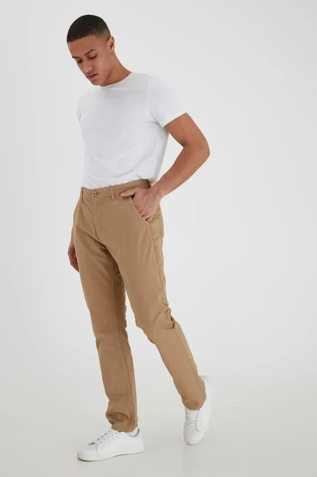 Men Pants Blend Casual Pants Sand Brown