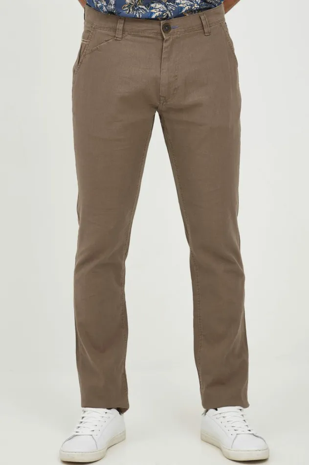 Men Pants Blend Casual Pants Shitake