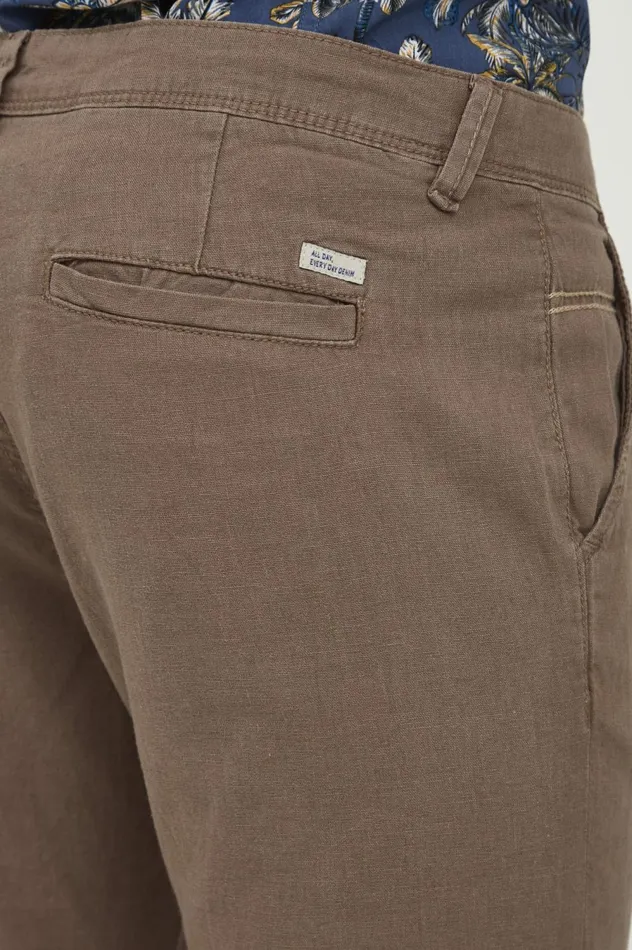 Men Pants Blend Casual Pants Shitake