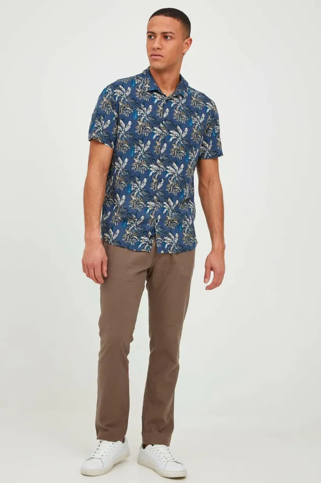 Men Pants Blend Casual Pants Shitake