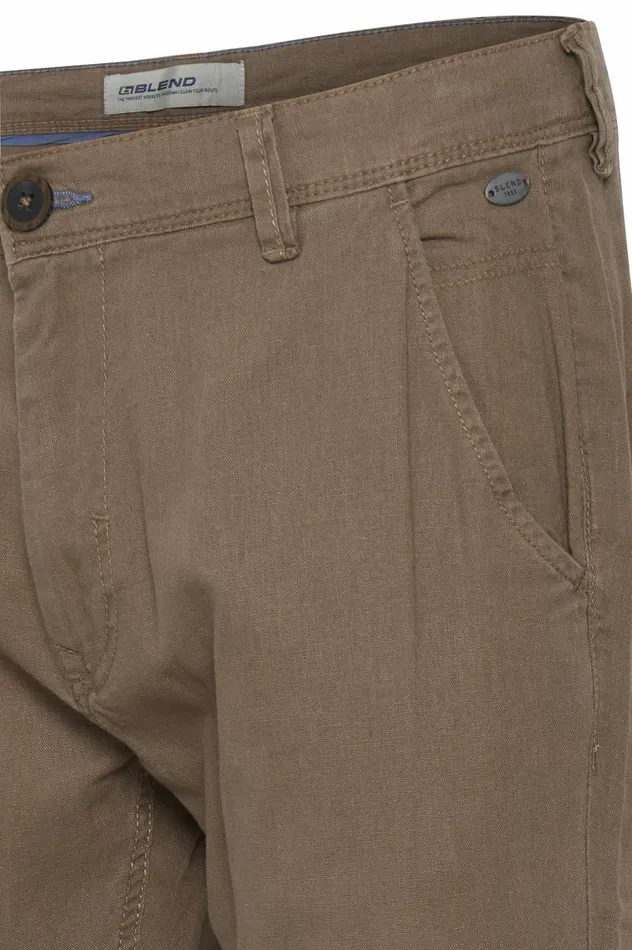Men Pants Blend Casual Pants Shitake
