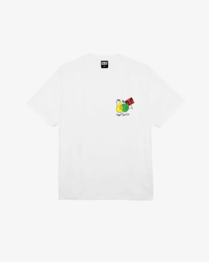 Men PEACEFUL PROTEST HEAVYWEIGHT TSHIRT White OBEY Clothing TSHIRTS