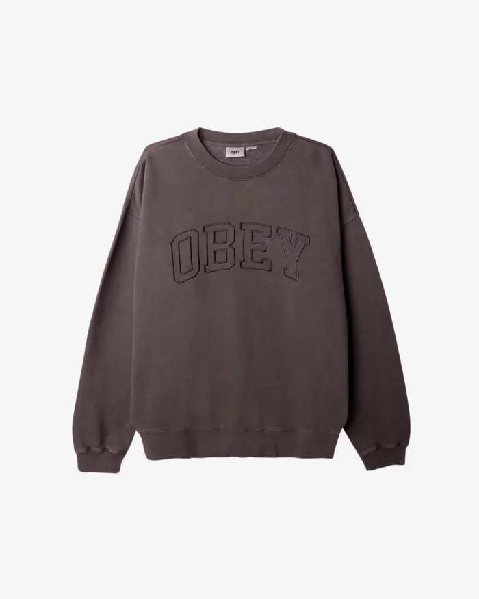 Men PIGMENT COLLEGIATE EXTRAHEAVY CREWNECK Pigment Hydrangea OBEY Clothing SWEATSHIRTS Men PIGMENT COLLEGIATE EXTRAHEAVY CREWNECK Pigment Hydrangea OBEY Clothing SWEATSHIRTS