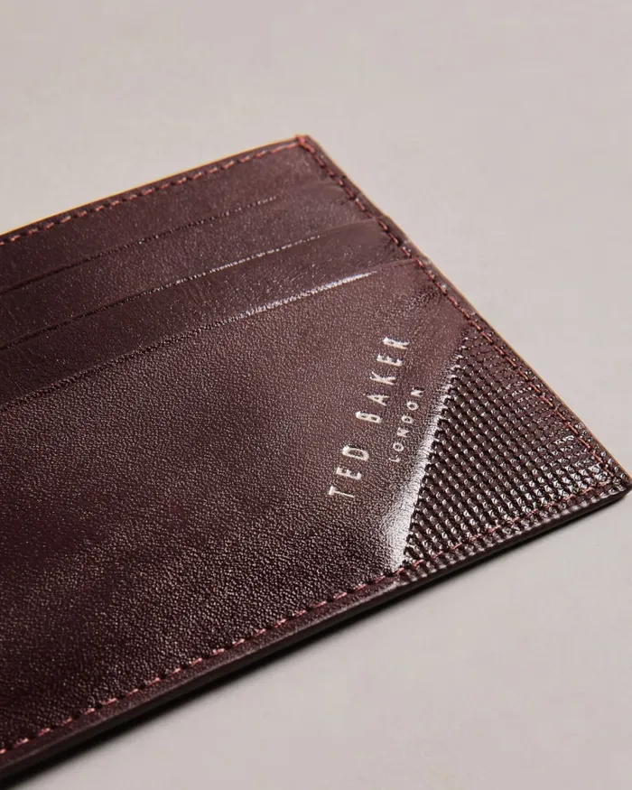 Men RAFFLES 8211 Embossed Corner Leather Card Holder Brown Ted Baker Wallets and Cardholders Men RAFFLES 8211 Embossed Corner Leather Card Holder Brown Ted Baker Wallets and Cardholders