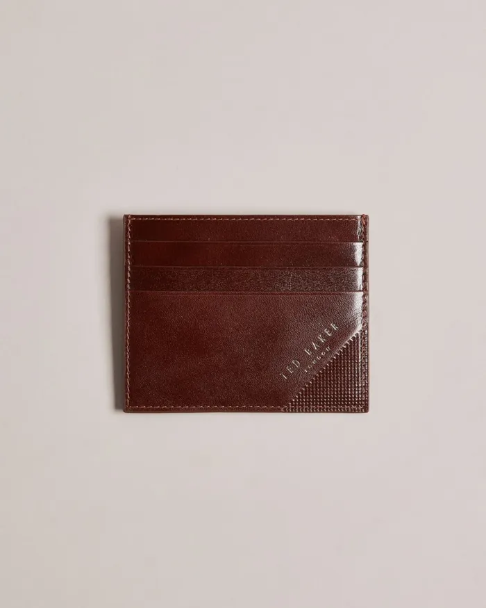 Men RAFFLES 8211 Embossed Corner Leather Card Holder Brown Ted Baker Wallets and Cardholders Men RAFFLES 8211 Embossed Corner Leather Card Holder Brown Ted Baker Wallets and Cardholders