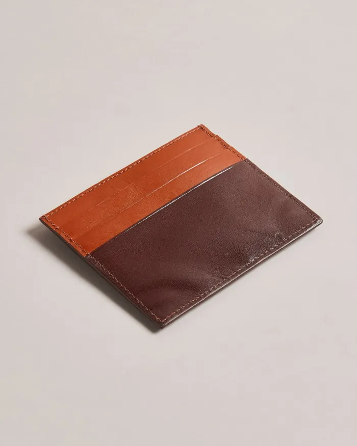 Men RAFFLES 8211 Embossed Corner Leather Card Holder Brown Ted Baker Wallets and Cardholders Men RAFFLES 8211 Embossed Corner Leather Card Holder Brown Ted Baker Wallets and Cardholders