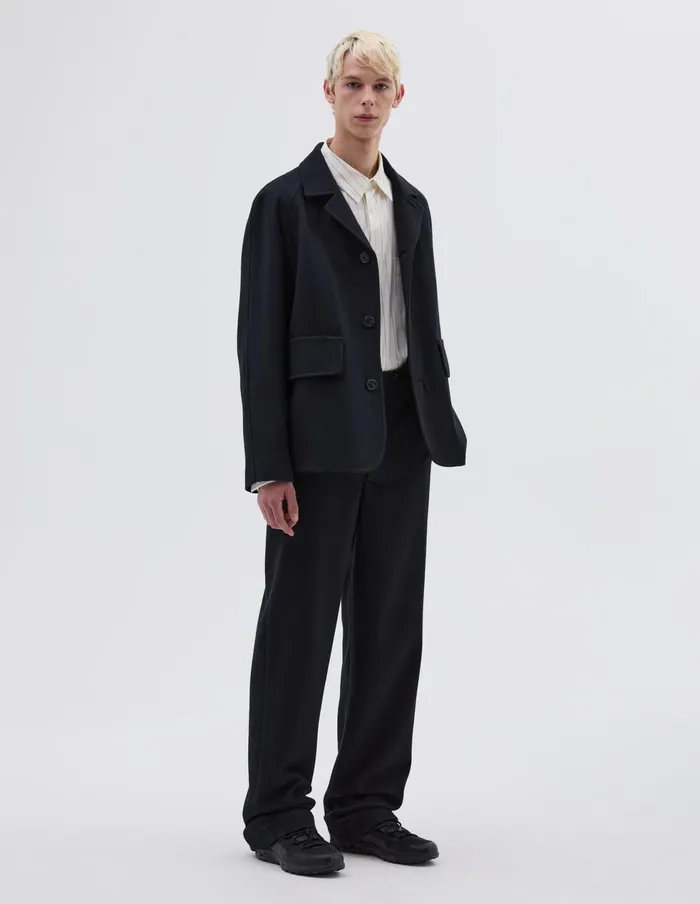 Men Raglan Blazer Ink Margaret Howell Jackets and Coats