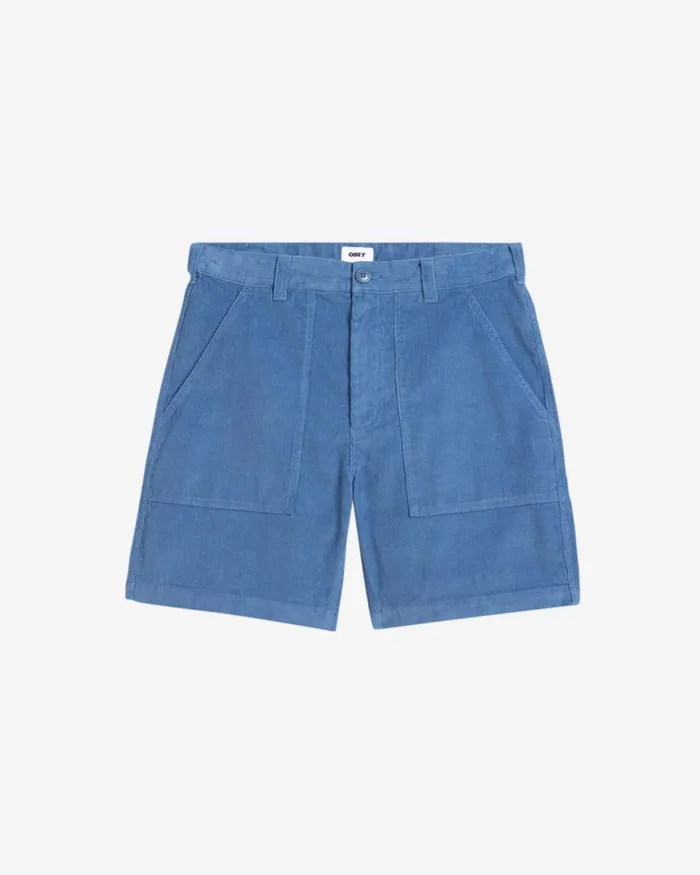 Men REED CORDUROY UTILITY SHORT Light Army OBEY Clothing BOTTOMS