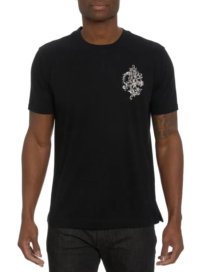 Men RG SPLASH GRAPHIC TSHIRT Black Robert Graham Polos and TShirts