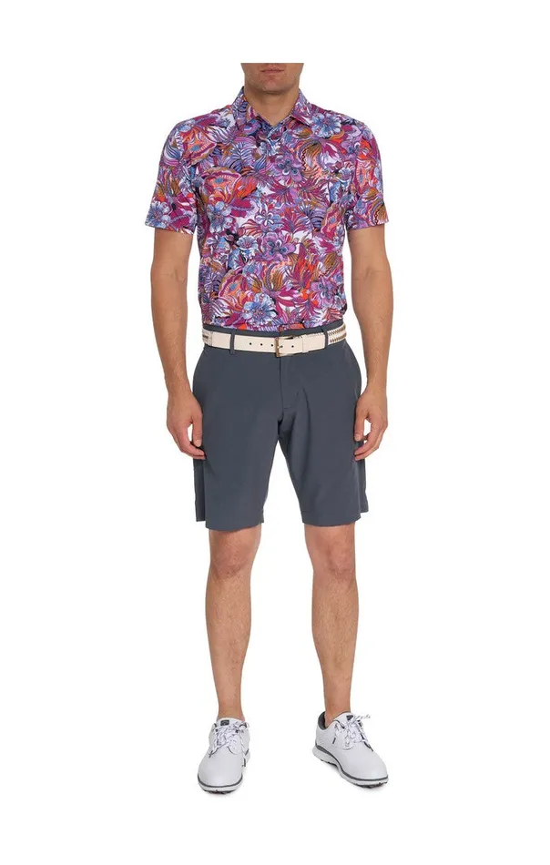 Men ROXBERRY PERFORMANCE POLO Purple Robert Graham Polos and TShirts