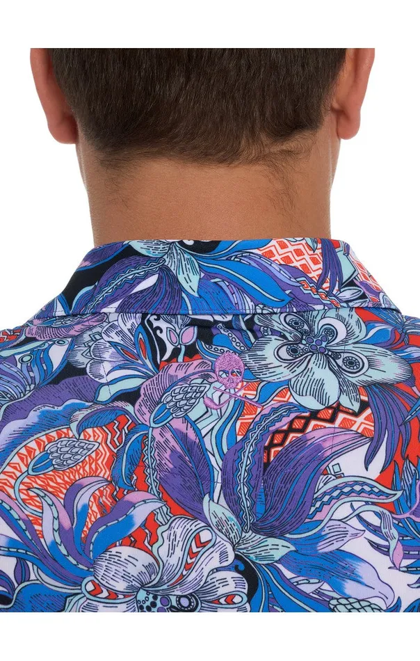 Men ROXBERRY PERFORMANCE POLO Purple Robert Graham Polos and TShirts