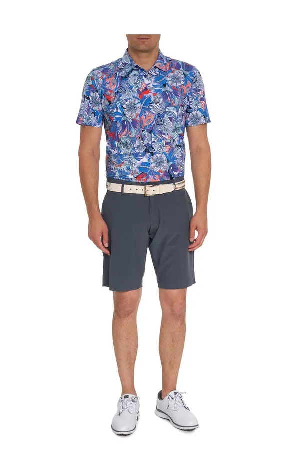 Men ROXBERRY PERFORMANCE POLO Purple Robert Graham Polos and TShirts
