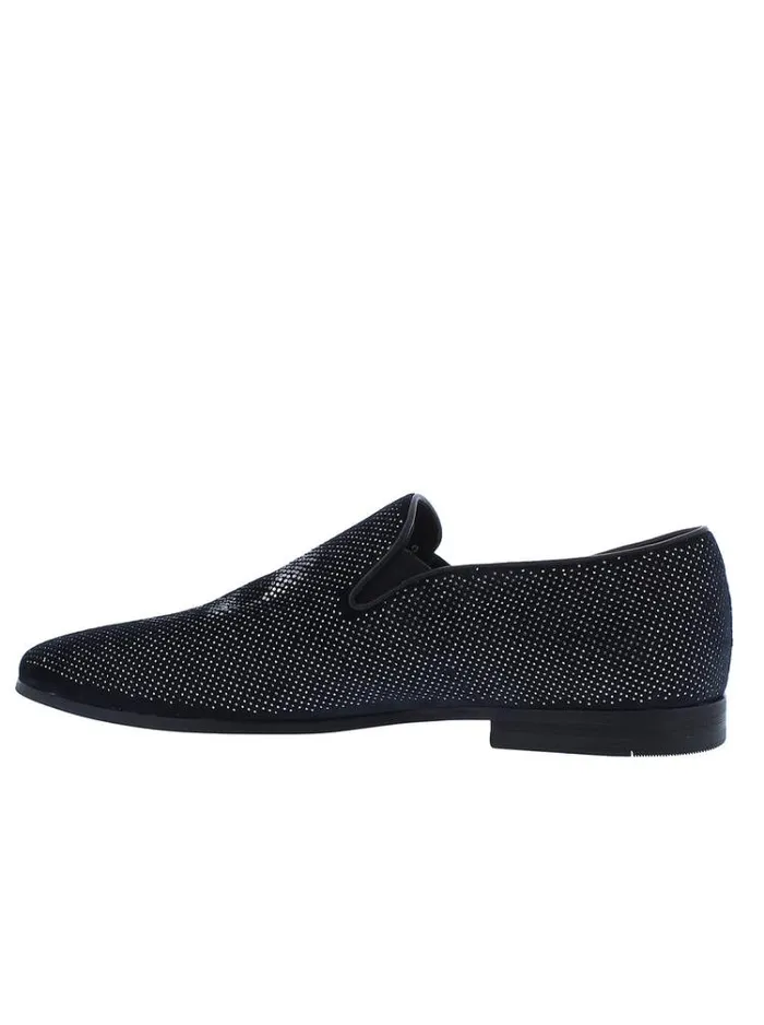 Men ROXBERRY SMOKING SLIPPER Black Robert Graham Shoes