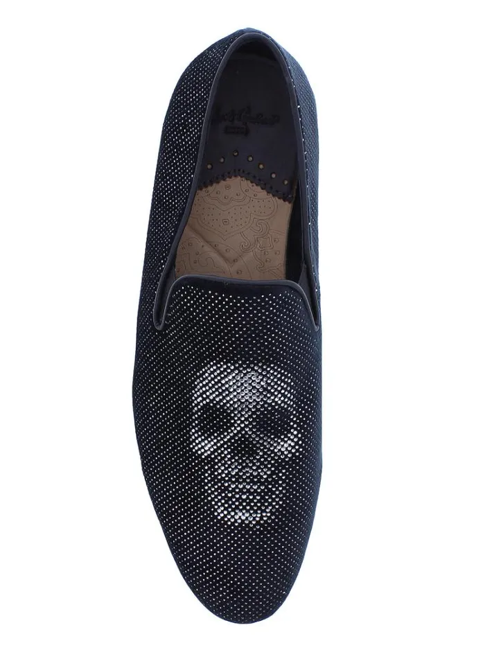 Men ROXBERRY SMOKING SLIPPER Black Robert Graham Shoes