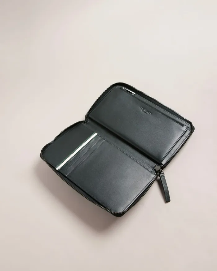 Men SAMUELS 8211 Saffiano Leather Ziparound Wallet Black Ted Baker Wallets and Cardholders Men SAMUELS 8211 Saffiano Leather Ziparound Wallet Black Ted Baker Wallets and Cardholders