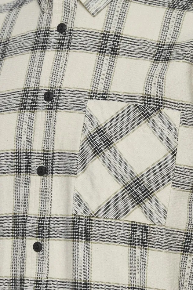 Men Shirts Blend Long Sleeved Shirt Oyster Gray