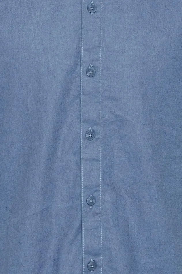 Men Shirts Blend Shirt With Short Sleev Moonlight Blue