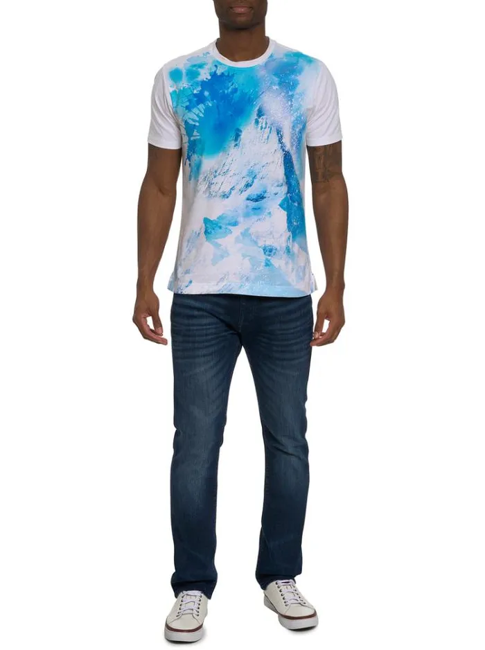 Men SNOWTOPIA TSHIRT White Robert Graham Polos and TShirts