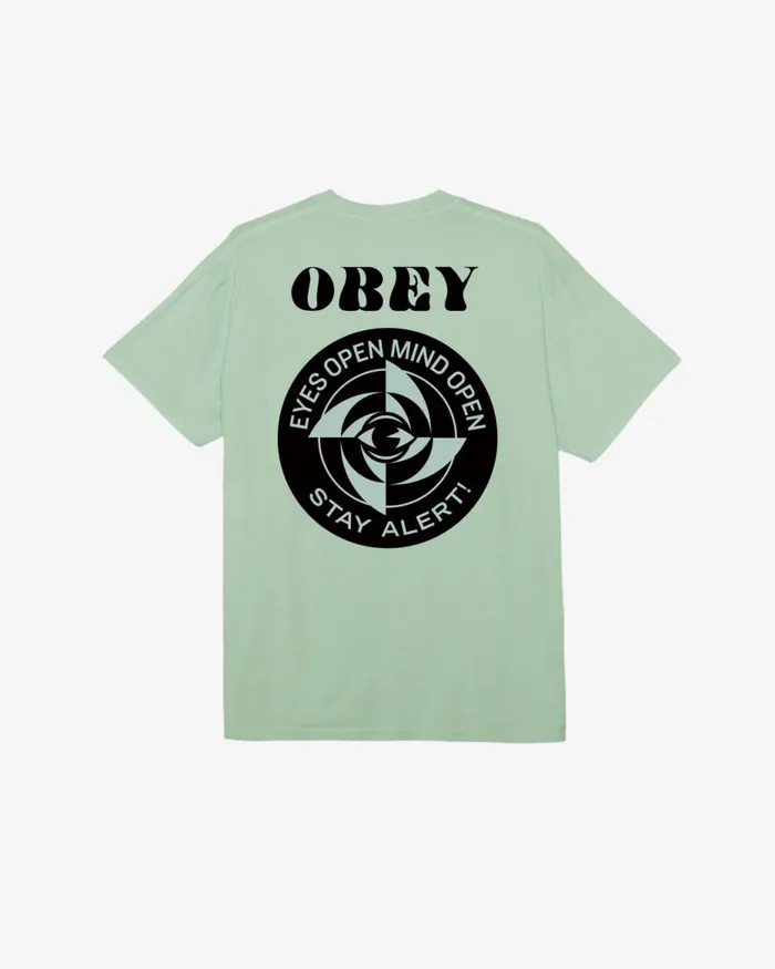 Men STAY ALERT PIGMENT TSHIRT Pigment Sago OBEY Clothing TSHIRTS