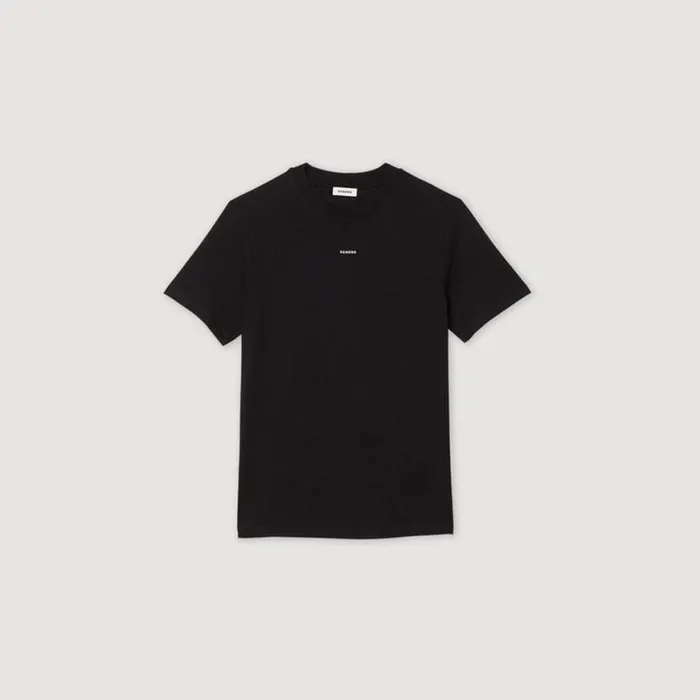 Men Tshirts and Polos SANDRO Shortsleeved Tshirt Black