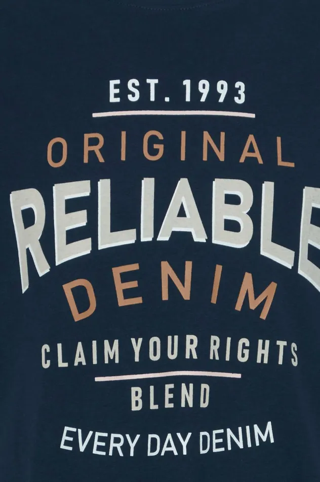 Men TShirts Blend Tshirt Dress Blues