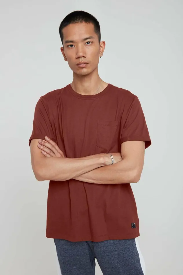 Men TShirts Blend Tshirt Russet Brown