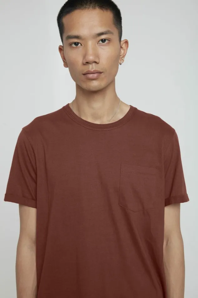 Men TShirts Blend Tshirt Russet Brown