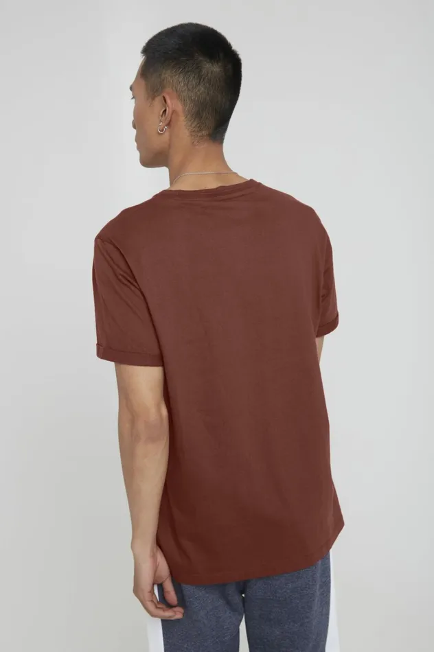 Men TShirts Blend Tshirt Russet Brown