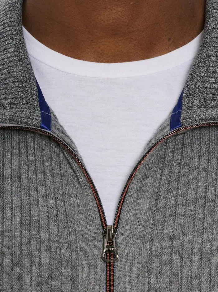 Men TARANTO SWEATER Light Grey Robert Graham Sweaters and Knits