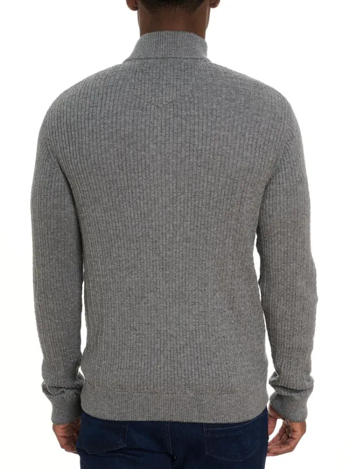 Men TARANTO SWEATER Light Grey Robert Graham Sweaters and Knits