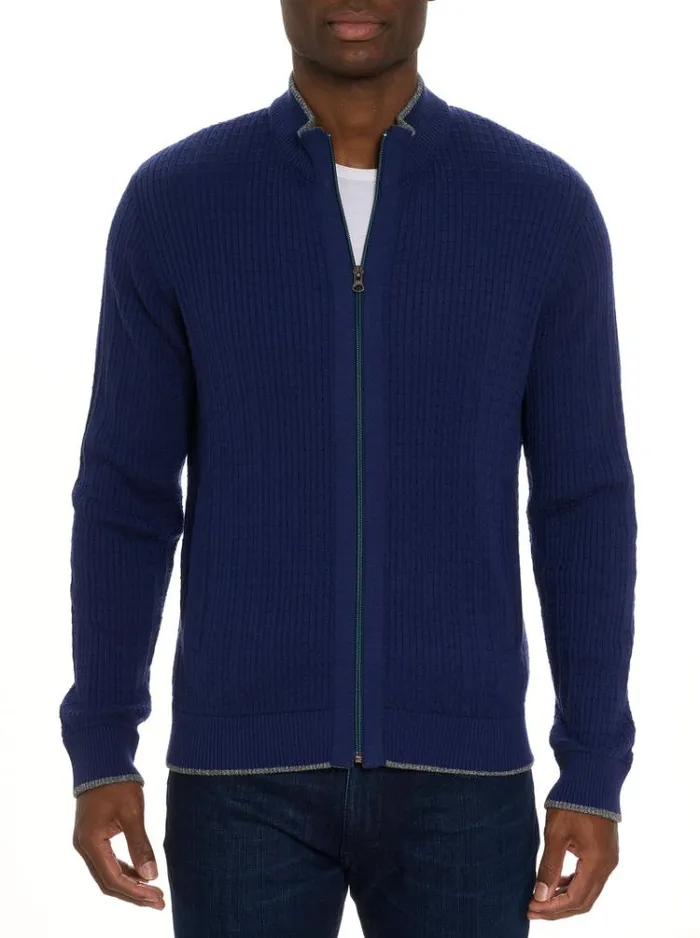 Men TARANTO SWEATER Light Grey Robert Graham Sweaters and Knits