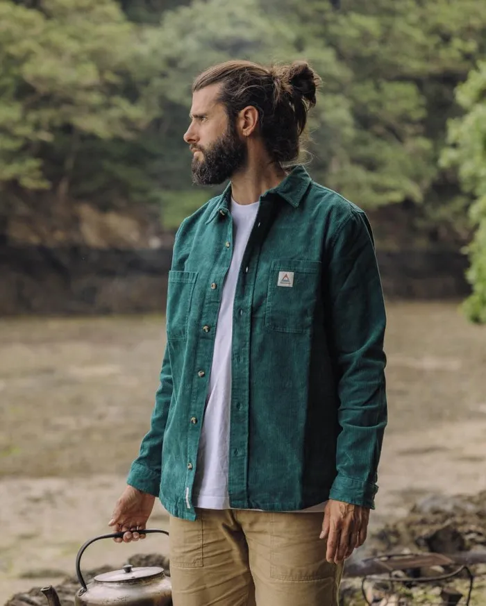 Men Tops Passenger Backcountry Cord Shirt Storm Green Storm Green