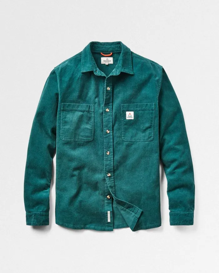 Men Tops Passenger Backcountry Cord Shirt Storm Green Storm Green