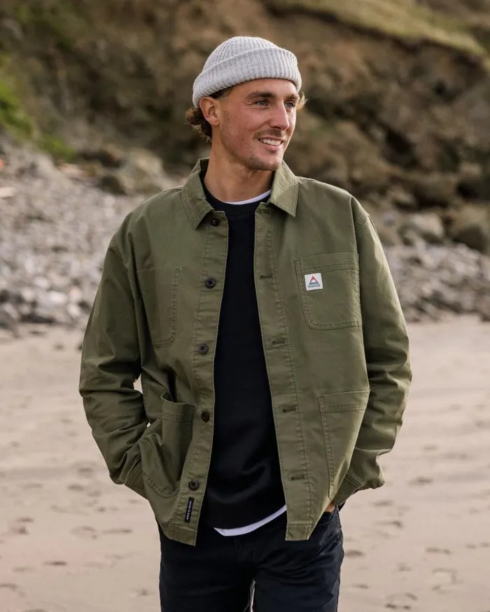 Men Tops Passenger Balsa Canvas Overshirt Khaki Khaki