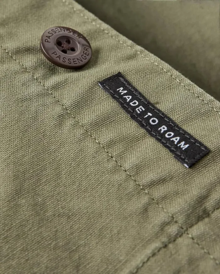 Men Tops Passenger Balsa Canvas Overshirt Khaki Khaki