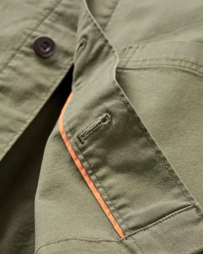Men Tops Passenger Balsa Canvas Overshirt Khaki Khaki