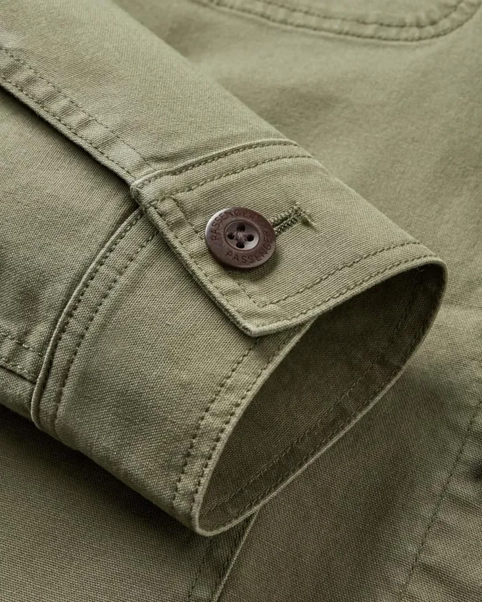 Men Tops Passenger Balsa Canvas Overshirt Khaki Khaki