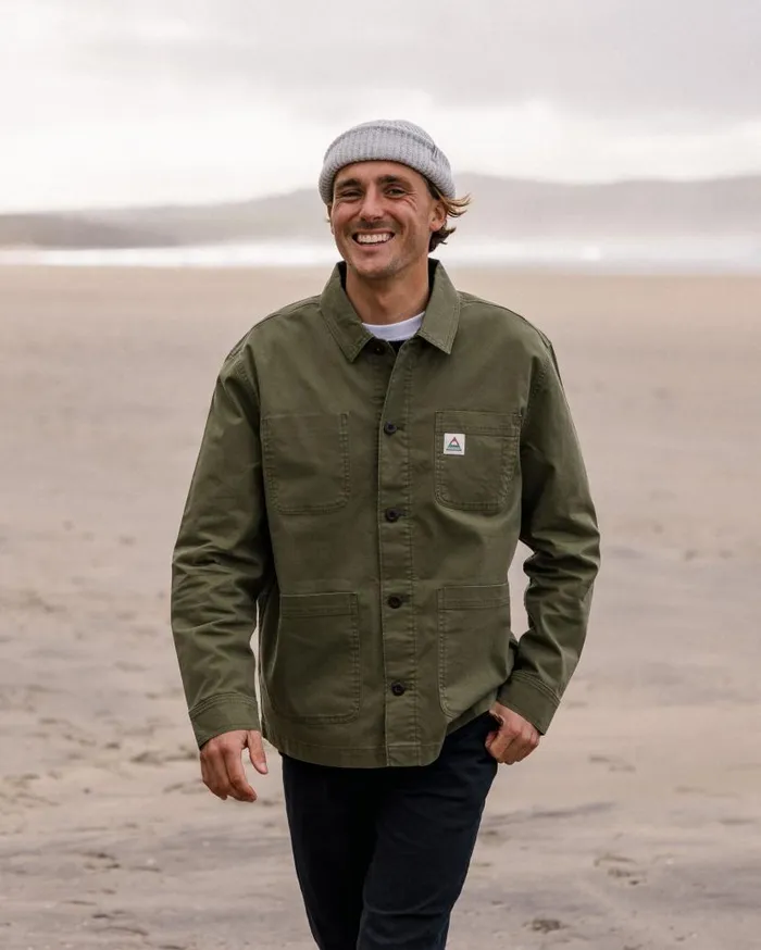 Men Tops Passenger Balsa Canvas Overshirt Khaki Khaki