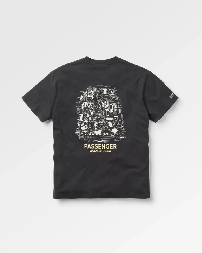 Men Tops Passenger Better Outside Organic Relaxed Fit TShirt Black Black