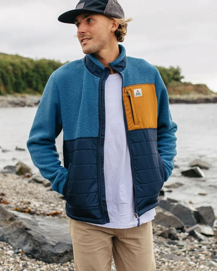 Men Tops Passenger Born Explorer Recycled PolarLined Sherpa Fleece Blue Steel Blue Steel Men Tops Passenger Born Explorer Recycled PolarLined Sherpa Fleece Blue Steel Blue Steel
